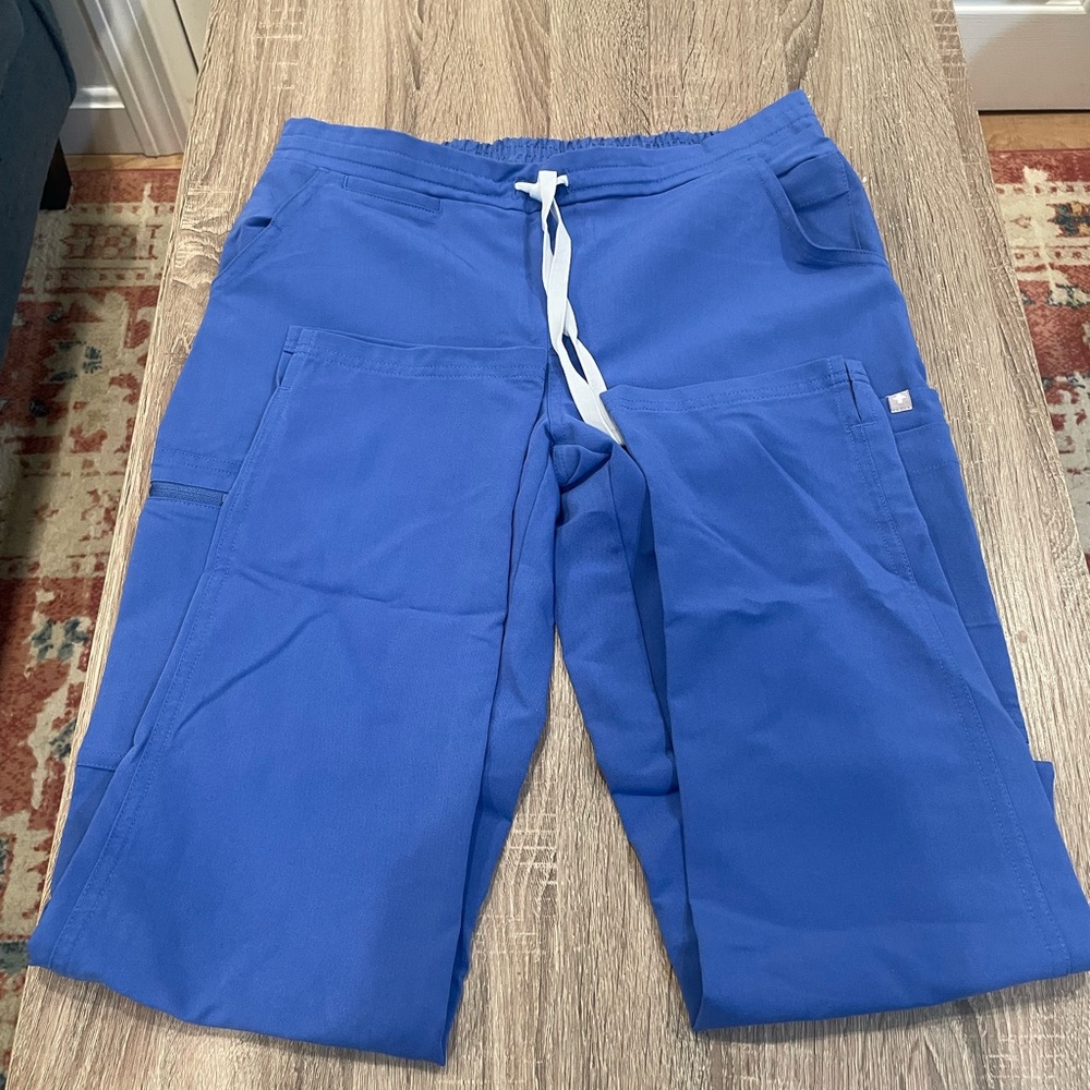 Denim Blue Figs Scrubs Set